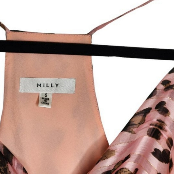 Milly top sleeveless singlet pink animal print size 10 - Picture 6 of 16